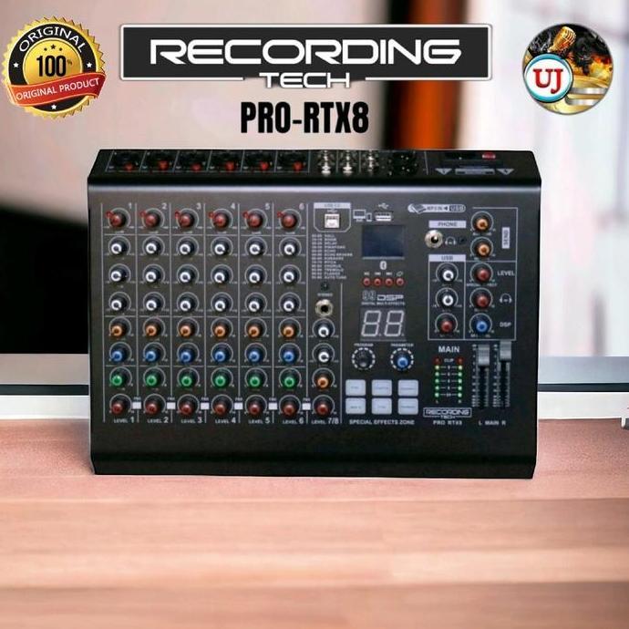 Recording Tech PRO RTX8 Professional Audio Mixer 8 Channel PRO-RTX8 Original