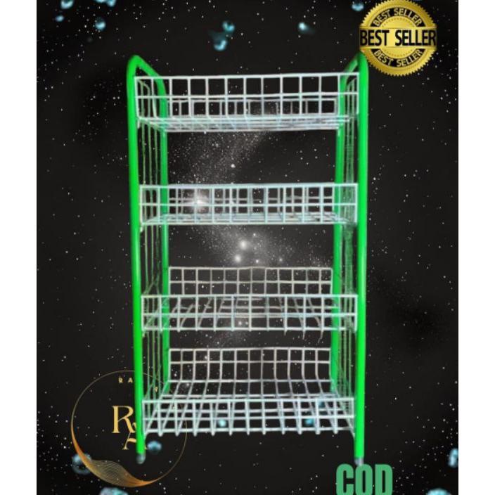 Rak Serbaguna Mini Tingkat 4/Rak Untuk Jualan/Rak Snack/Rak Chiki Mini Tingkat 04
