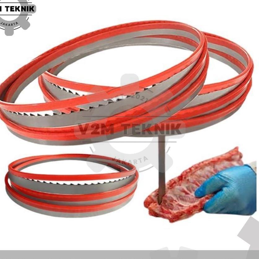 Mata Gergaji Pisau Bone Saw 2085 Mm Mesin Rdq250 / Mata Gergaji Pita Potong Daging Tulang 2085 Mm Me