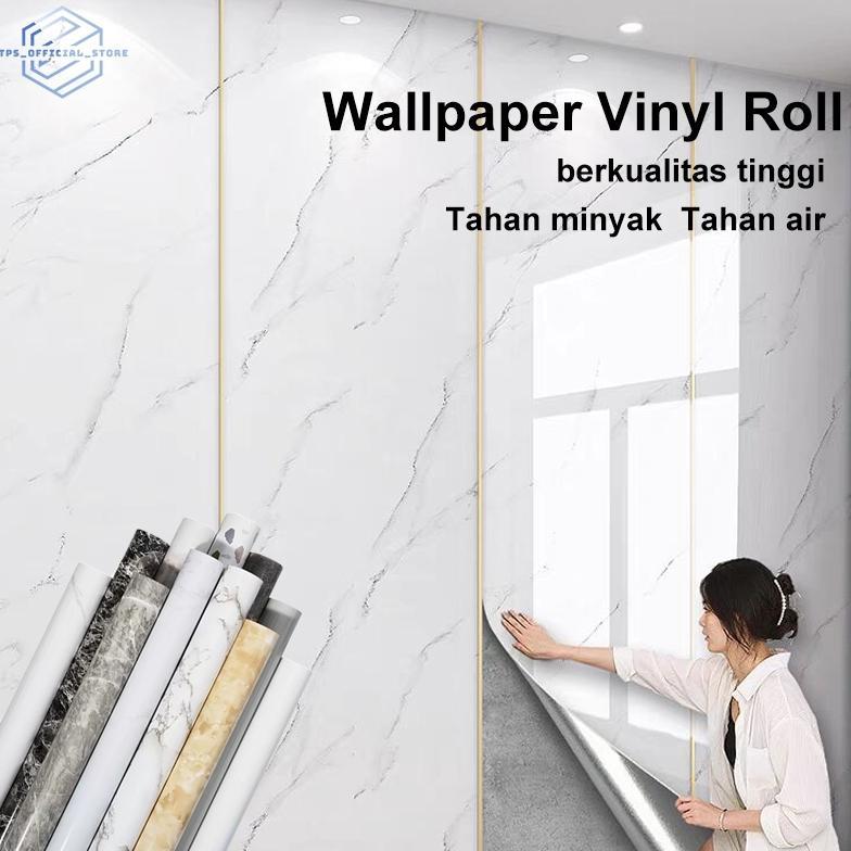Wallpaper Dinding Vinyl Marble Roll 2.8 Meter 1.2 Meter / Vinyl Marbel Granit / Stiker Lemari Cabine