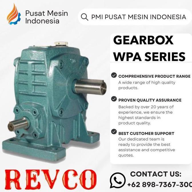Gear Box Revco Wpa 250 Worm Gear Reducer Ratio 1:10-60/ Gearbox Wpa/ Gearbox Speed Reducer Wpa/ Gear