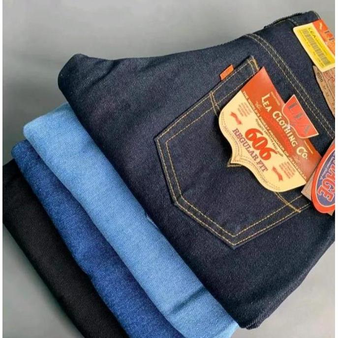 CELANA STANDAR COWOK LEA BANDUNG PREMIUM JEANS STANDAR REGULAR PRIA DENIM NON STRET DENIM JEANS PREM