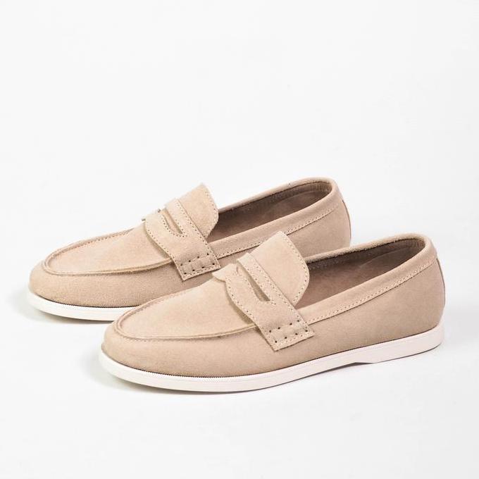 Sepatu Mokasin ENZO BEE Loafers Pria Seri BT Gaya Old Money Terinspirasi Shoes Flat dengan Desain Ta