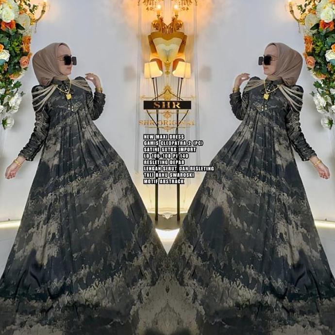 NEW SHR MAXI CLEOPATRA SATIN SUTRA ORI SHR 100%