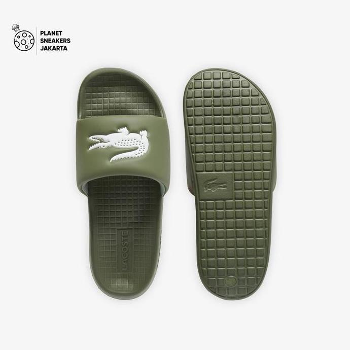 Lacoste Croco Dualiste Logo Strap Slides Sandals Pria Karet Orinal BNIB dari Planet Sneakers Jakarta
