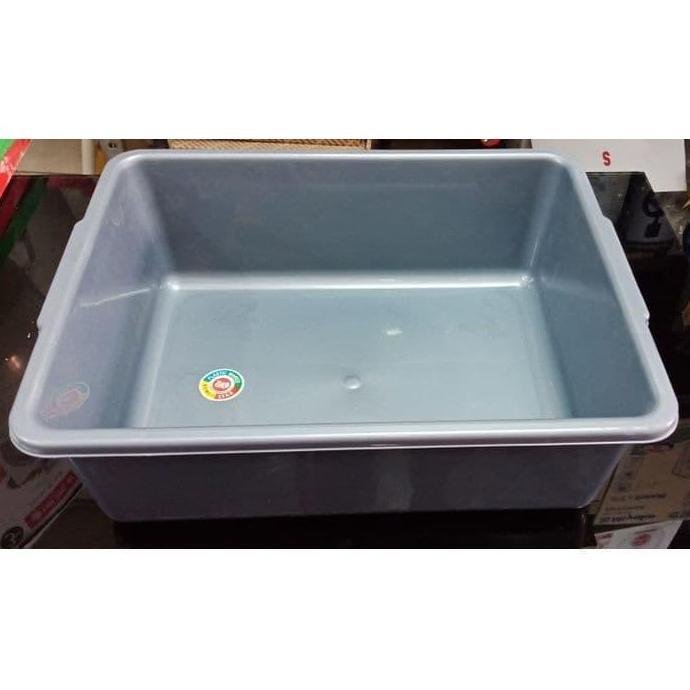 Qingjie- Baskom Plastik / Baskom Kotak / Bak Segi Silver Komet Star Besar
