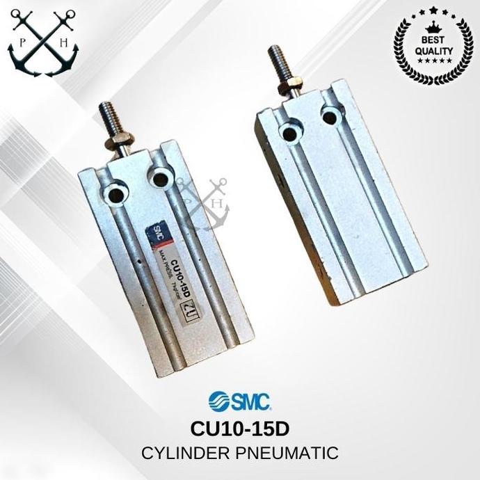 Cylinder Pneumatic Smc Cu10-15D Terbaik