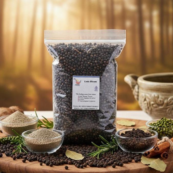 Biji Lada Hitam Pilih Varian 500 gram / 250 gram / 50 gram LM