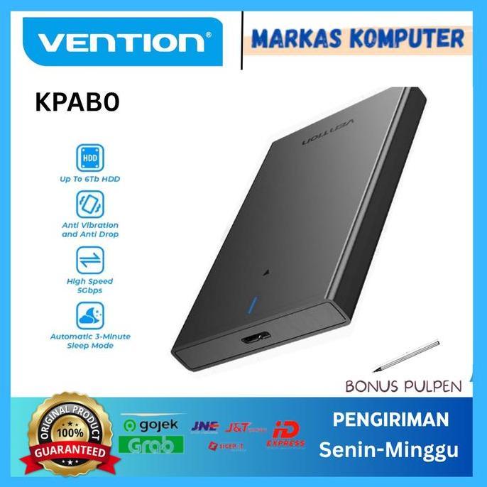 VENTION KPAB0 Enclosure SATA Hard Drive Enclosure Black