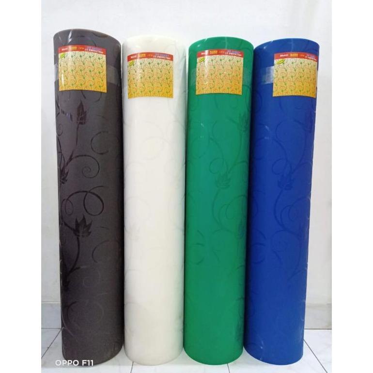 Fiber viber plastik penutup pagar DAUN motif kembang harga per 1 meter