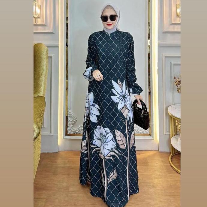 Gamis Lesti kejora printing  By kareema.moslemwear