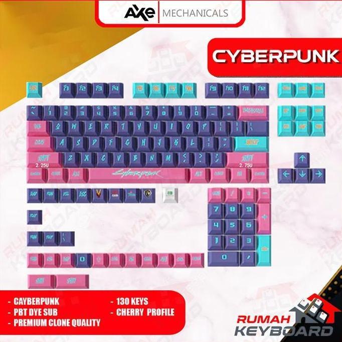 KEYCAP - KEYCAPS - CHERRY - CYBERPUNK - PBT - DYE SUB