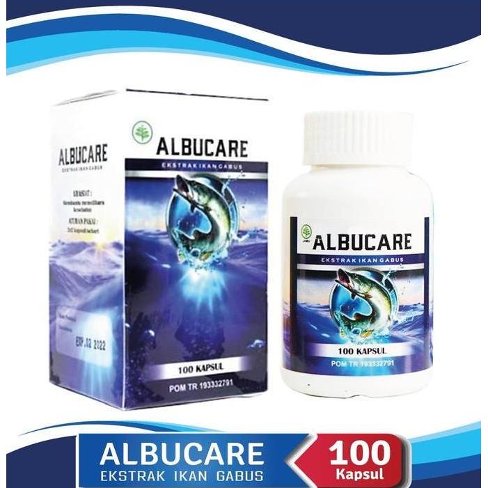 Kapsul Ikan Gabus Luka Operasi Isi 100 Albumin Albucare Ori Terbaru 