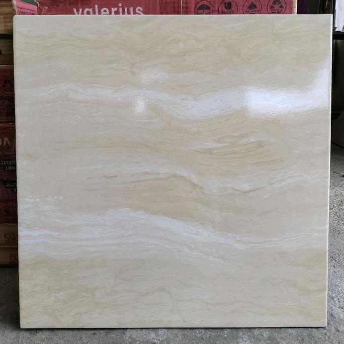 Keramik 50x50 motif cream marmer (glossy) / keramik motif / keramik lantai / keramik dinding glossy