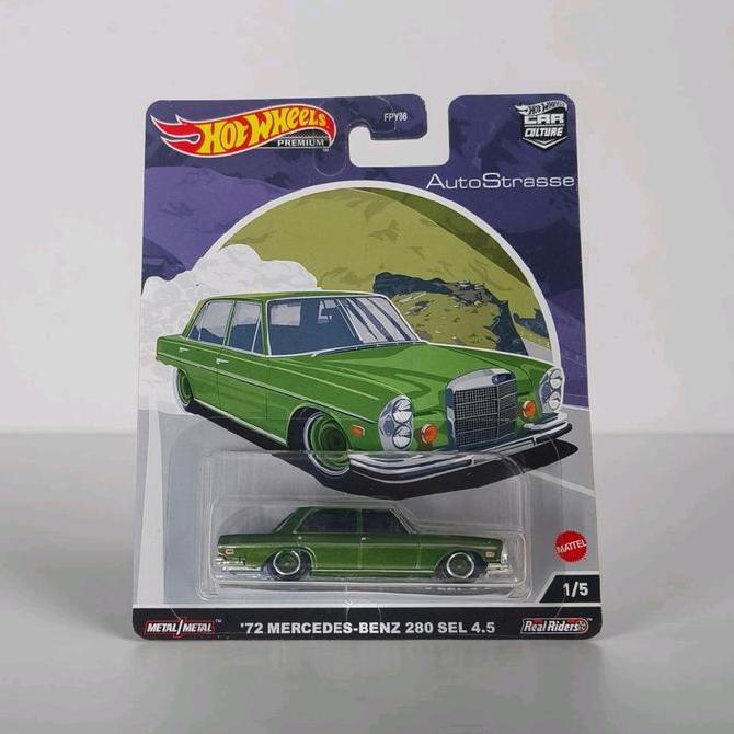 Hot Wheels Premium 72 Mercedes-Benz 280 SEL 4.5 Auto Strasse