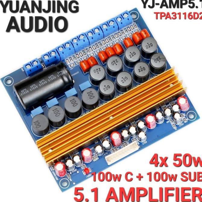 YUANJING AUDIO YJ-AMP5.1 Surround Amplifier Board TPA3116 4x50W+2x100W