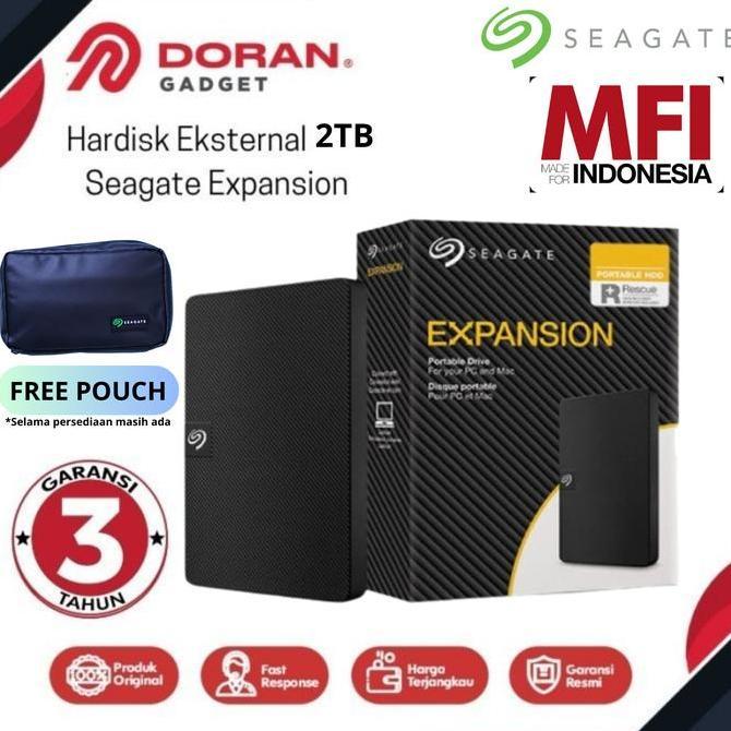 Seagate Expansion Hardisk Eksternal 2TB - Original Garansi 3 Tahun