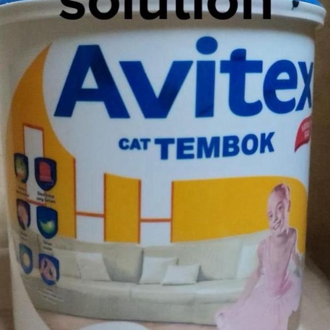 BEBAS ONGKIR - Cat Tembok Avitex 5kg 5 kg Cat dinding Putih Galon avitex Ready Putih