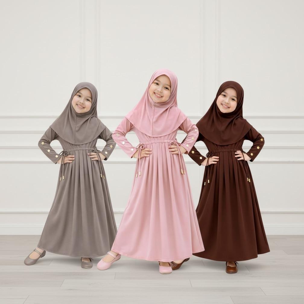 PREMIUM GAMIS ANAK MEWAH DRESS ANAK PEREMPUAN - GAMIS ANAK MEWAH BAHAN HALUS LEMBUT INARA