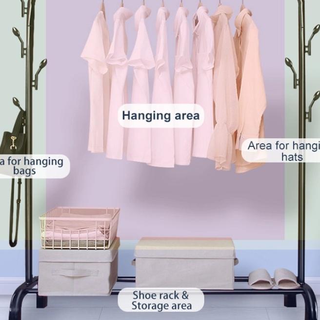 Shenarsumutaceh Big Stand Hanger / Gantungan Baju,Topi,Tas / Hanger Besar Serbaguna Bagus