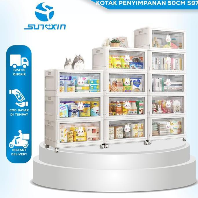 SUNXIN Kotak penyimpanan 50CM S97 / Lemari Pakaian Anak / box storage plastik box penyimpanan lipat
