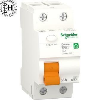 ELCB RCCB Anti Kontak Schneider DOMAE 2P 1P+N 1P + N 63A 30mA ORIGINAL