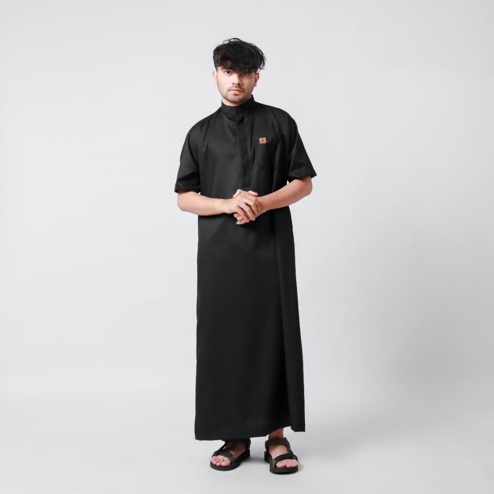 PREMIUM GAMIS PRIA JUBAH POLOS LENGAN PENDEK BAHAN PREMIUM