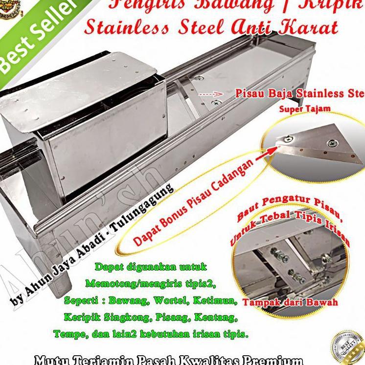 Irisan Bawang,  Pengiris Bawang, Pisang, Singkong, Stainless Steel Pasah Bawang, Pasah Pisang, [Cod]
