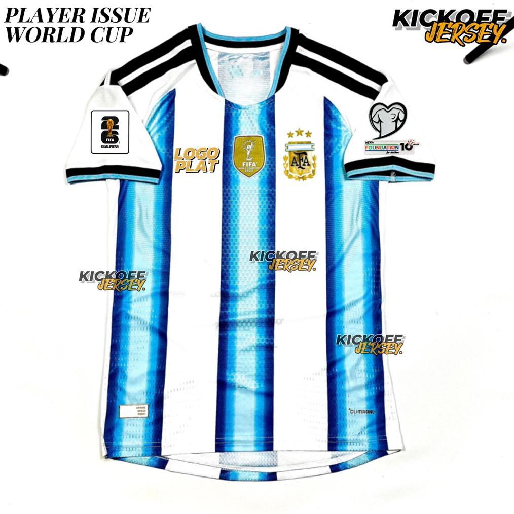 (PLAYER ISSUE) JERSEY PIALA DUNIA ARGENTINA HOME PI WORLD CUP 2026 2027 FULL PATCH 26/27
