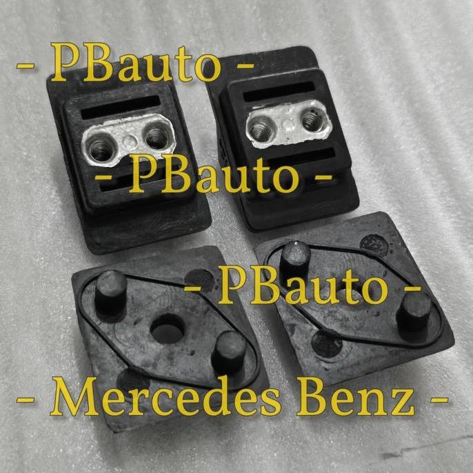 Promo SET 4pcs Karet Mounting Bagasi w124 Mercedes Benz / Rubber Stopper Trunk Mercy 300e 230e 200 E