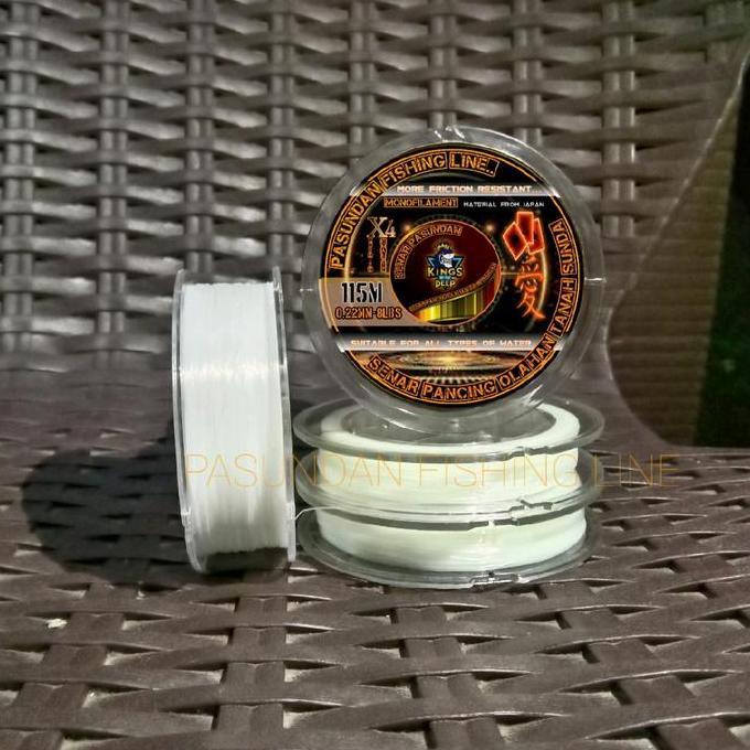Pesce- Pasundan Fishing Line Rna Putih Susu Panjang 100Meter+15M Tali Senar Pancing Olahan Anti Krit
