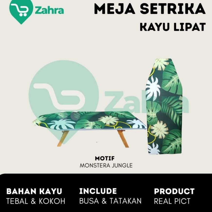 Meja Setrika Kayu Lipat Jati Belanda Praktis
