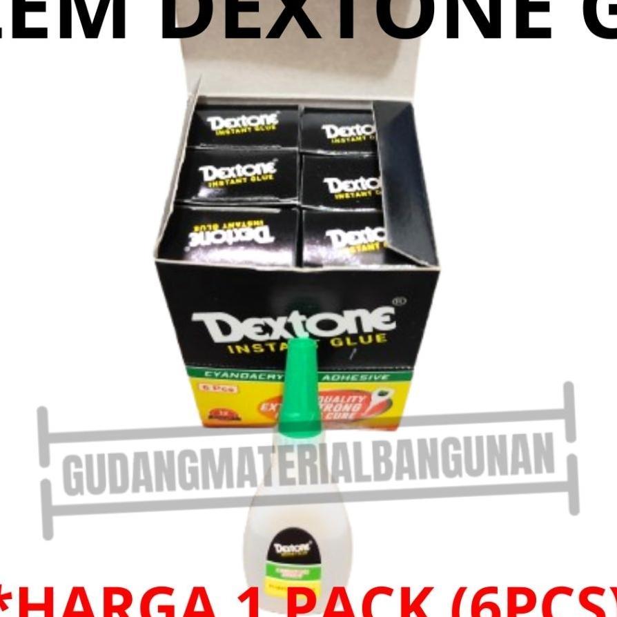 [6Pcs] Lem Dextone G Cair Lem Serbaguna Super Instan Glue Dextone G 6Pcs 6 Pcs 1Pack 1Dus 1 Dus