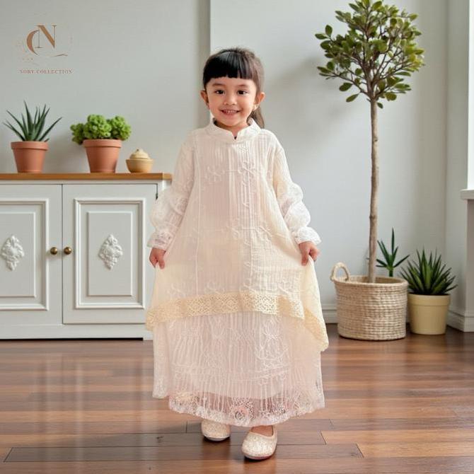 Stile- Isabella Gamis Bini Orang Long Dress Malay Anak Perempuan 26 Free Belt Bahan Fairy Crepe Fanc