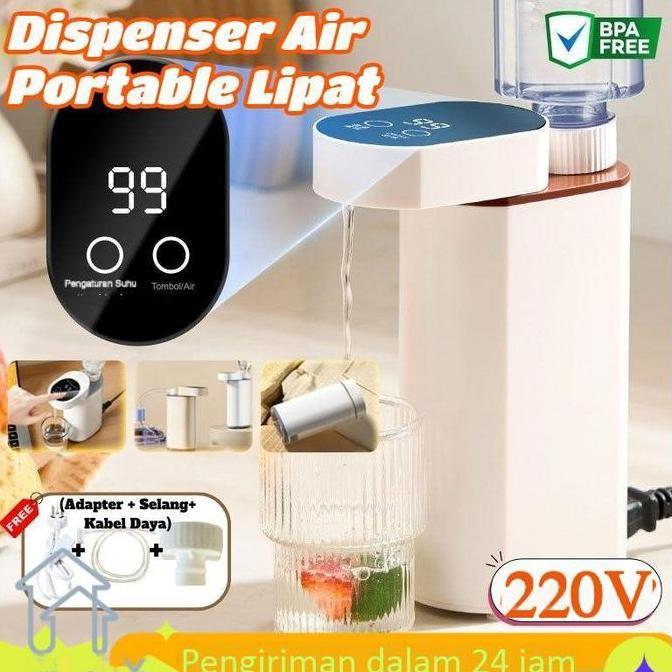 NEW [COD] DISPENSER MINI LIPAT 3 DETIK PANAS, DISPENSER AIR PANAS PORTABEL 5 LEVEL SUHU, POMPA AIR G