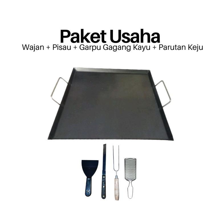Paket Usaha Roti Bakar / Wajan Roti Bakar / Teflon Roti Bakar / Wajan Datar / Wajan Roti Bakar Baja 