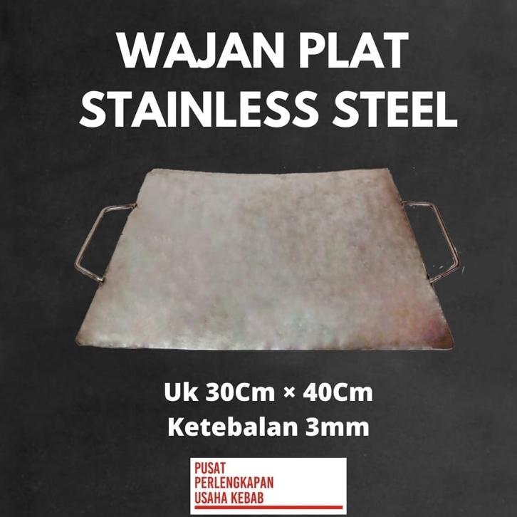 Wajan Plat Stainless Steel || Wajan Kebab Burger