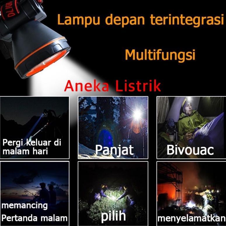KAVELLEWORKS SENTER KEPALA LED / HEAD LAMP 35W E-618 EMICO (WATER PROOF) KEPALA BESAR TERMURAH