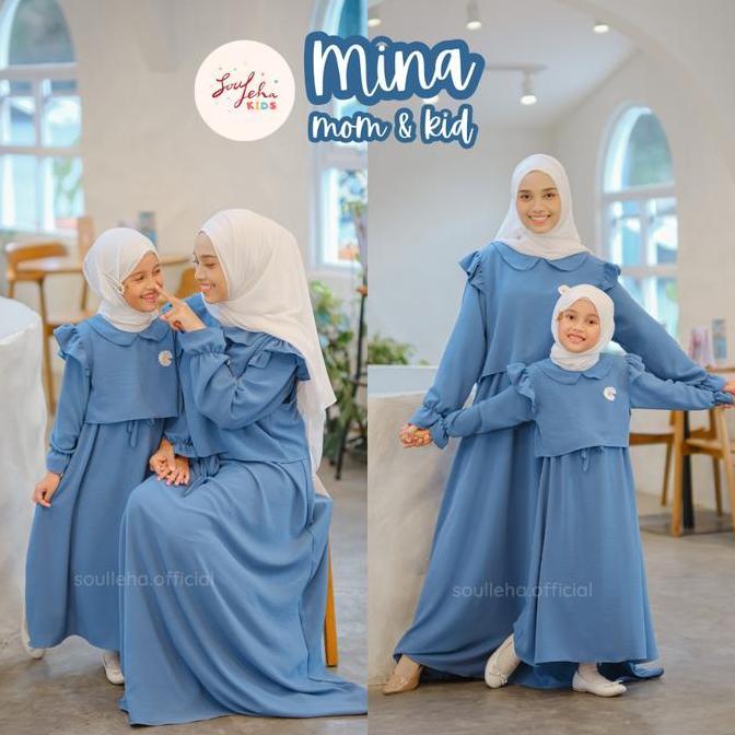 Stile- Soulleha Gamis Anak Mina Crinkle Airflow 1-11 Tahun Elegan Zikra Putih Pakaian Muslim Anak Pe