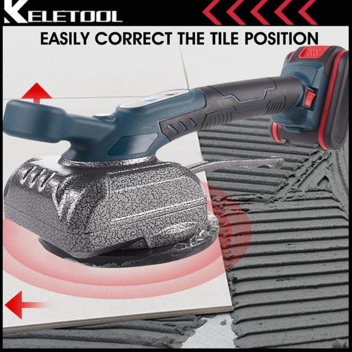 Keramik  Lantai Mesin Kop Getar Hisap Otomatis Cordless Baterai Pasang Keramik Granit Kaca  Cordless