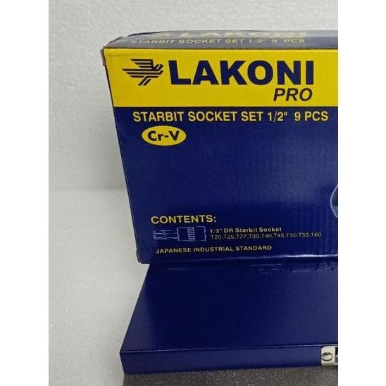 kunci l bintang set mata shock bintang set 9 pcs lakoni mata shock L kunci shok bintang drive 1/2 in