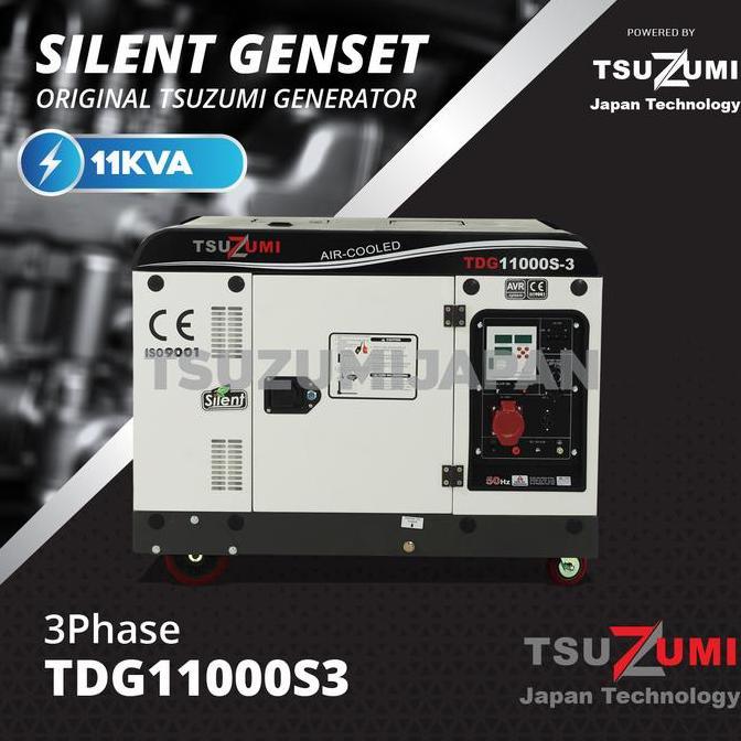 Genset Silent 10 KVA 3 Phase TDG 11000S3