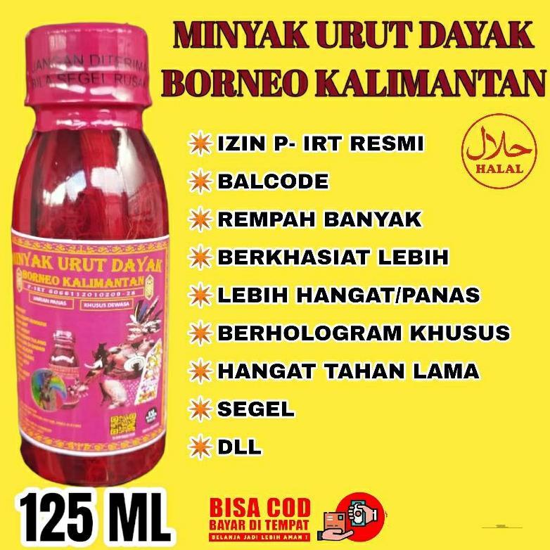 MINYAK URUT PANAS DAYAK KALIMANTAN 100% ORIGINAL