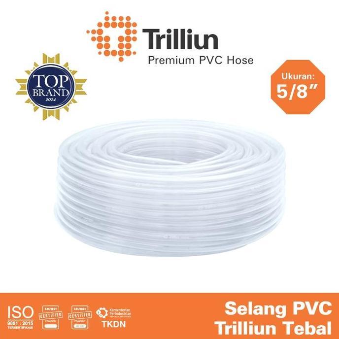 Selang Air PVC Trilliun Tebal 5/8" Inch - 50 Meter