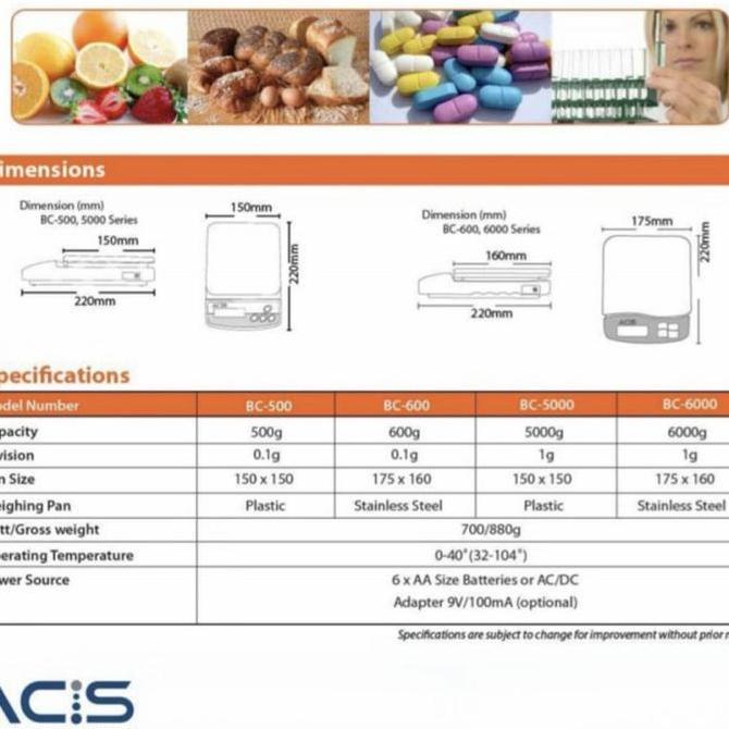 Timbangan Dital Acis BC Gram Timbangan Acis BC0 5 Kg