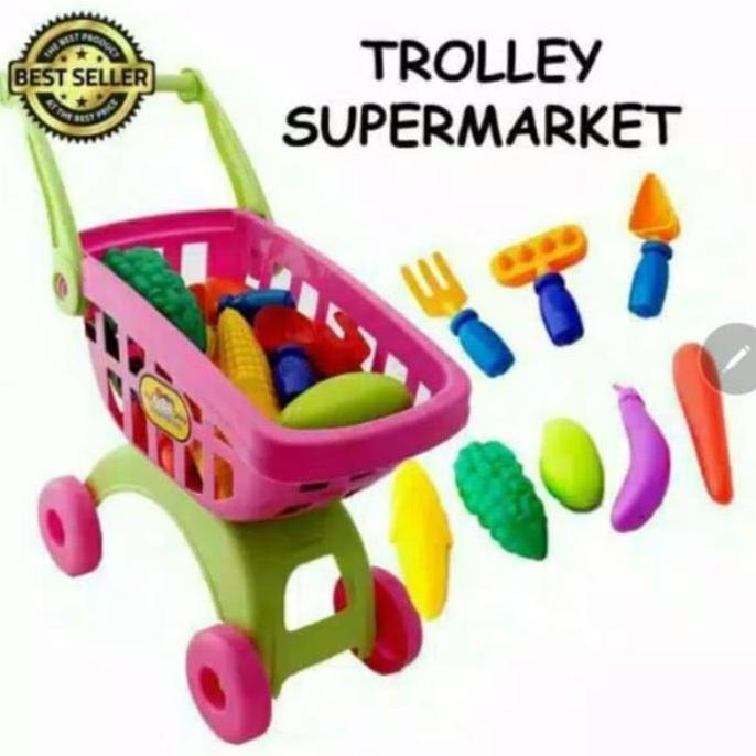 MAINAN ANAK TOYS KINGDOM TROLLY supermarket trolley anak mainan bayi Mainan Anak