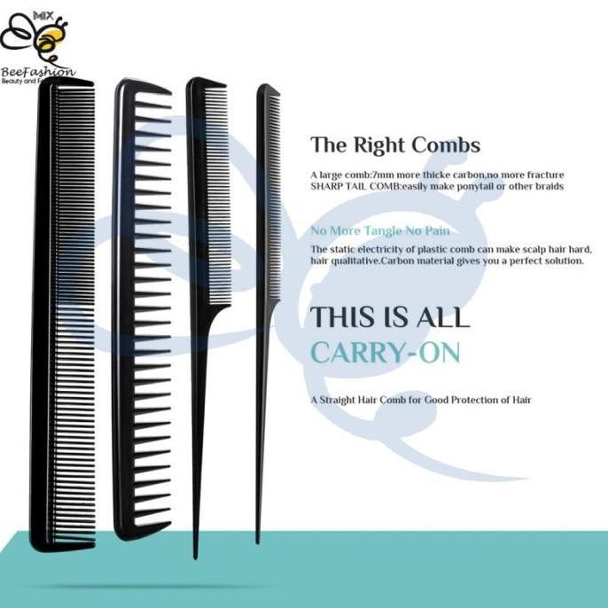 Capelli- Perlengkapan Sisir Rambut Salon Hair Comb Profesional - 10Set - Alat Kecantikan