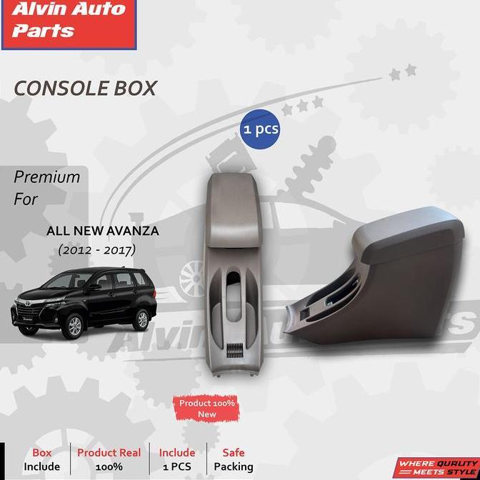 ARMREST BOX CONSOLE BOX ALL NEW AVANZA 2012 - 2017 /CONSOLE BOX ALL NEW AVANZA PREMIUM