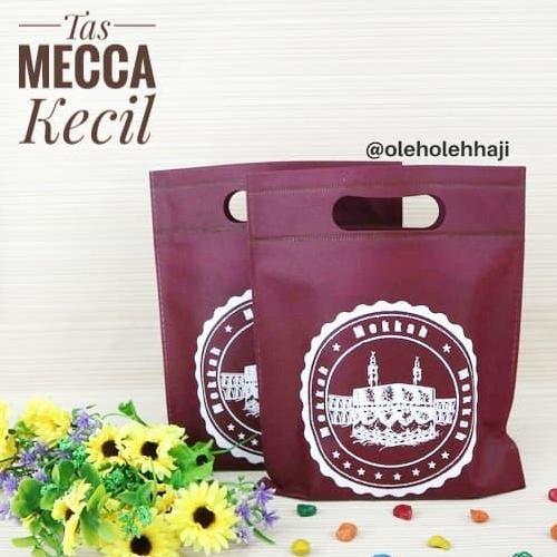 Akukamu- Tas Mecca Kecil Tas Souvenir Bahan Kain Spunbond Goodie Bag Oleh Oleh