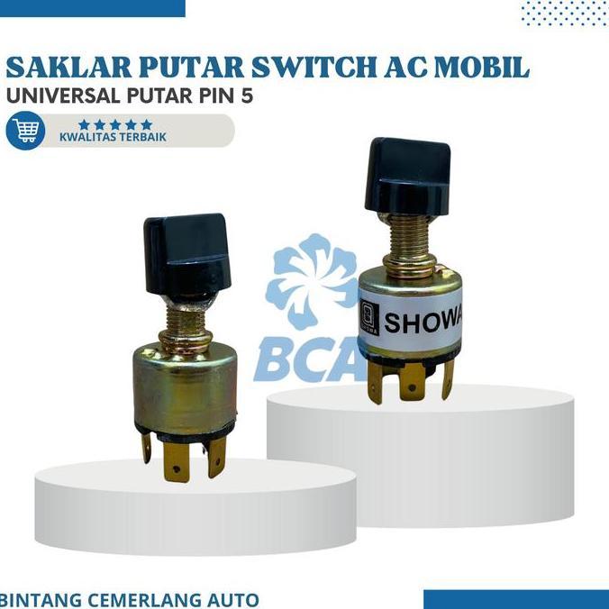 Saklar Putar Switch Ac Mobil Universal Putar Pin 5 Termurah